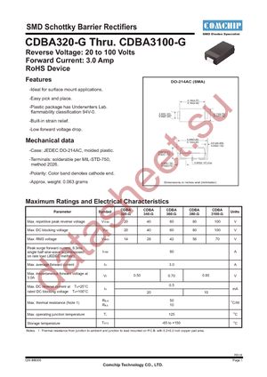 CDBA320-G datasheet  